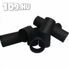 Fekete könyök vegyestüzelésű kazánhoz TOTYA 120/90-fok-as